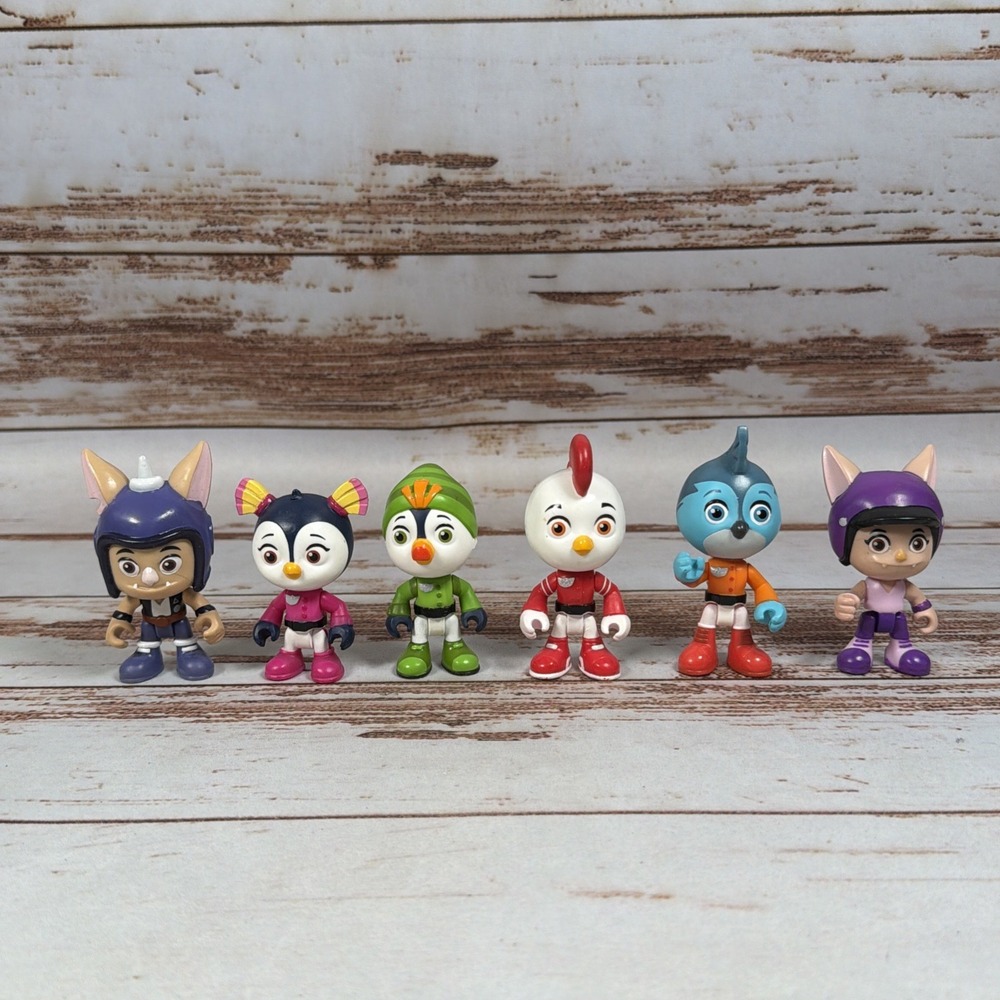 Nick Jr Top Wing Figures Lot of 6 Hasbro 2018 Swift Penny Rod Brody Betty Clean